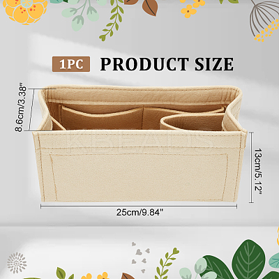 Wool Felt Purse Organizer Inserts FIND-WH0147-26A-1