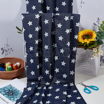 Cotton Denim Fabric DIY-WH0504-775A-01-1