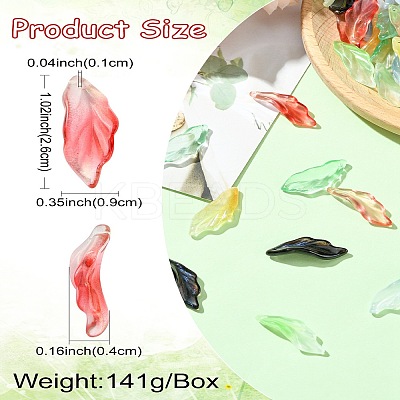 100Pcs Transparent Glass Pendants GLAA-CJ0002-63-1