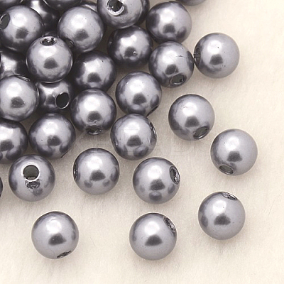Imitation Pearl Acrylic Beads PL614-09-1
