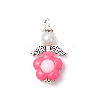 Angel Acrylic Pendants PALLOY-JF03966-01-1