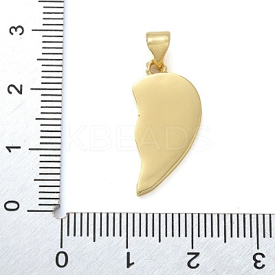 Brass Micro Pave Cubic Zirconia Pendants KK-M319-25G-01-1