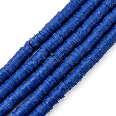 Handmade Polymer Clay Beads Strands CLAY-R089-6mm-Q053-1