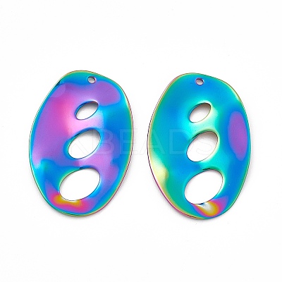 Ion Plating(IP) 304 Stainless Steel Pendants STAS-B031-11R-1