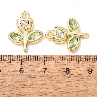 Alloy with Rhinestone Pendants AL-CBA7256-01G-01-1