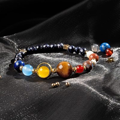 DIY Solar System Theme Planet Jewelry Kits G-LS0002-21-1