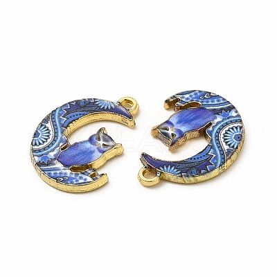 Alloy Printed Pendants PALLOY-D581-04-1