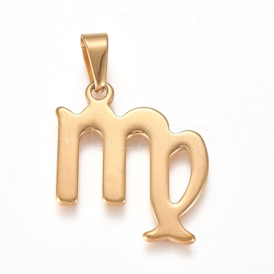304 Stainless Steel Pendants STAS-L210-06E-G-01-1