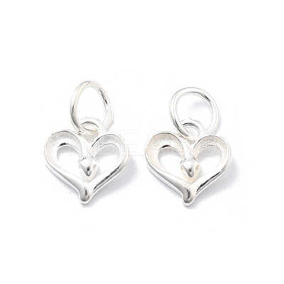 925 Sterling Silver Heart Charms STER-D302-03S-1