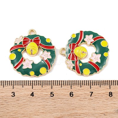 Christmas Theme Rack Plating Alloy Pendants LS-FIND-M020-04G-04-1