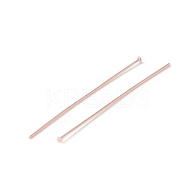 Brass Flat Head Pins KK-WH0058-03D-RG-1