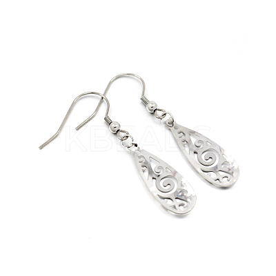 Tarnish Resistant 304 Stainless Steel Dangle Earrings LS-EJEW-O024-15P-1