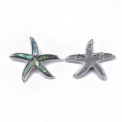 Shell Brooches/Pendants RESI-S376-13A-1