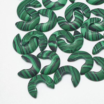 Synthetic Malachite Cabochons TURQ-S290-56A-01-1