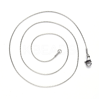Non-Tarnish 304 Stainless Steel Boston Link Chain Necklace NJEW-S420-005C-P-1