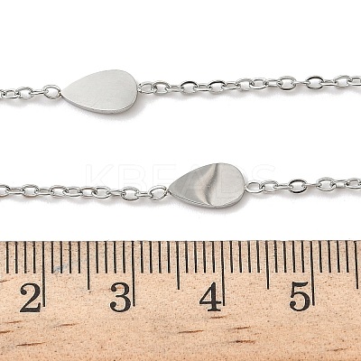 304 Stainless Steel Link Chain Necklaces for Women Men NJEW-K292-01J-P-1