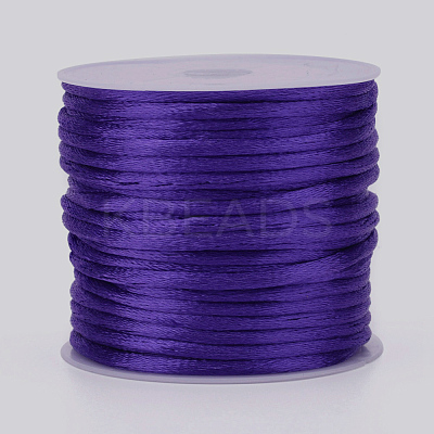Nylon Satin Rattail Cords NWIR-L006-1mm-08-1