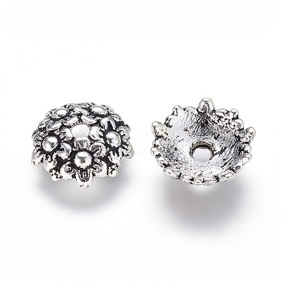 Tibetan Style Alloy Bead Caps LS-LF1650Y-1