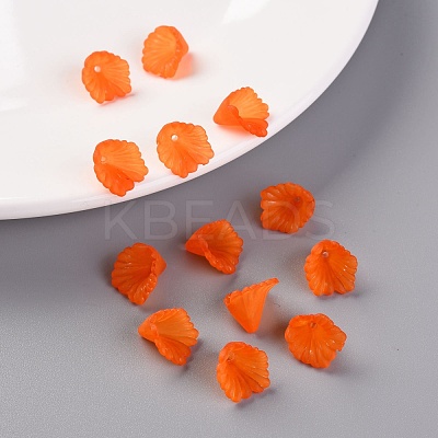 Frosted Acrylic Bead Caps MACR-S371-10A-726-1