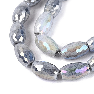 Anti-Tarnish Electroplate Glass Beads Strands EGLA-Q130-02A-01-1