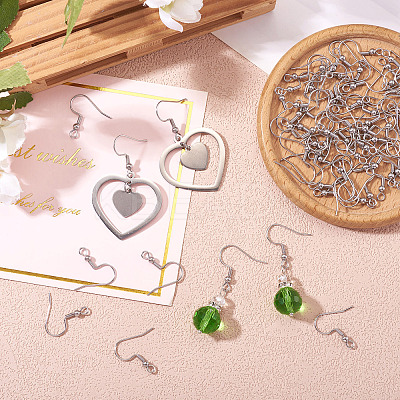 1000Pcs 304 Stainless Steel Earring Hooks STAS-TA0002-16-1