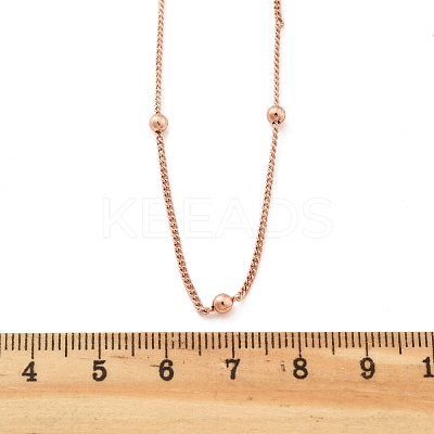 Brass Satellite Chains  Necklaces for Women NJEW-D302-27RG-1