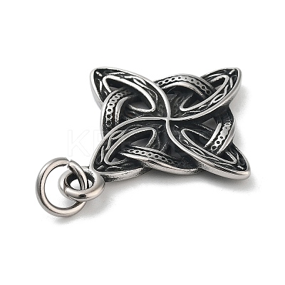 304 Stainless Steel Pendants X-STAS-G343-01AS-1
