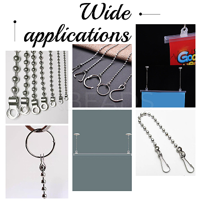 120Pcs 4 Colors Iron Ball Chain Connectors IFIN-AR0001-17-1