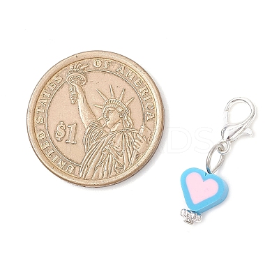 Polymer Clay Pendant Decorations HJEW-JM03949-1
