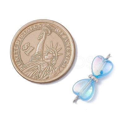 AB Color Transparent Acrylic Connector Charms PALLOY-JF04436-1