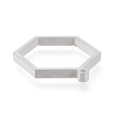 Tarnish Resistant 304 Stainless Steel Open Back Bezel Pendants STAS-K208-13P-1