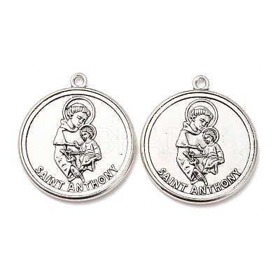 Tibetan Style Alloy Pendants FIND-Z099-02AS-1