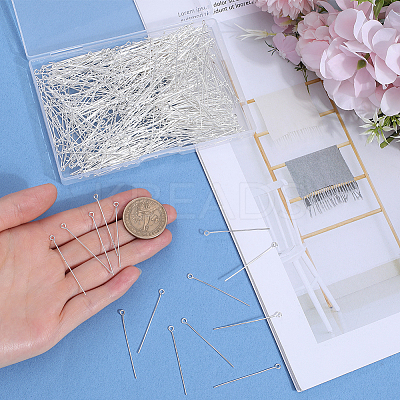 600Pcs Brass Eye Pin KK-SP0001-69C-S-1