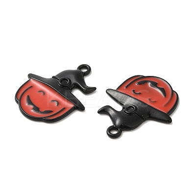 Halloween Alloy Enamel Pendants ENAM-K069-07C-EB-1