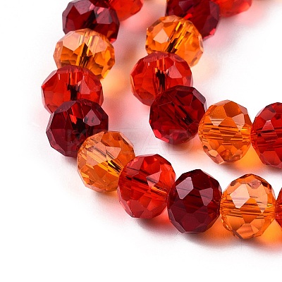 Transparent Glass Beads Strands GLAA-T023-08D-1