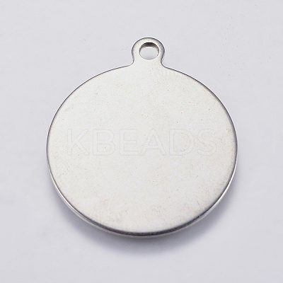 Tarnish Resistant 201 Stainless Steel Stamping Blank Tag Pendants LS-STAS-F139-038P-1