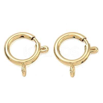 Brass Spring Ring Clasps KK-CBA1AE8-05E-G-1