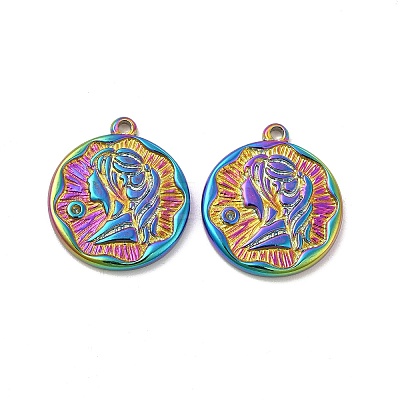 Ion Plating(IP) 304 Stainless Steel Pendants STAS-B032-10MC-1