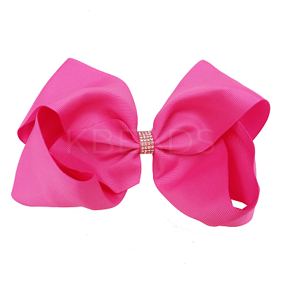 Grosgrain Bowknot Alligator Hair Clips OHAR-Q047-M-1