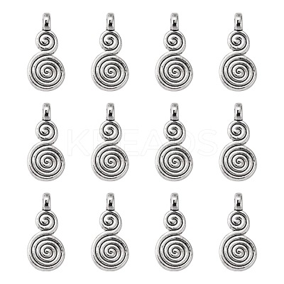 Helix Tibetan Style Alloy Pendants LF0038Y-NF-1