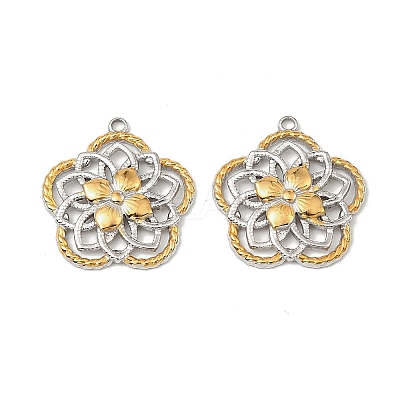 304 Stainless Steel Pendants STAS-T068-62GP-1