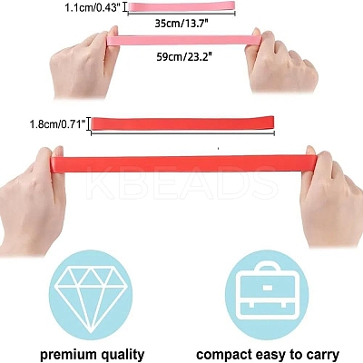 10Pcs 10 Styles Silicone Towel Bands for Beach Chairs AJEW-AR0001-88-1