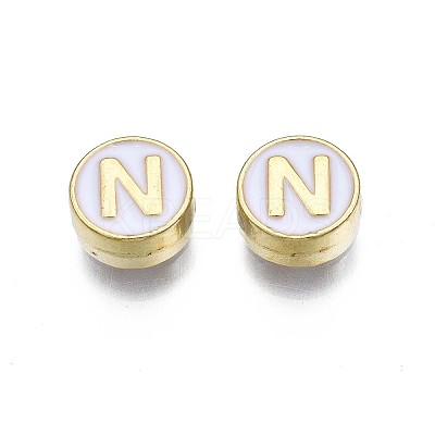 Alloy Enamel Beads X-ENAM-N052-006-01N-RS-1