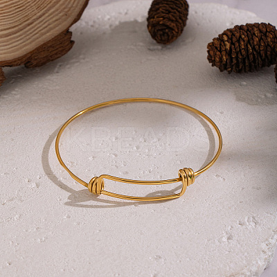 Adjustable 304 Stainless Steel Bangles for Women NI1850-1