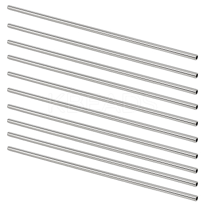 10Pcs 304 Stainless Steel Hollow Tube STAS-OC0001-31-1