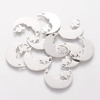Non-Tarnish 201 Stainless Steel Pendants LS-STAS-S105-T486-1