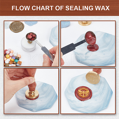 Wax Seal Stamp Set AJEW-WH0208-1215-1