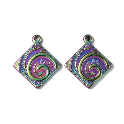 Ion Plating(IP) 304 Stainless Steel Pendants STAS-P318-01MC-1