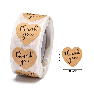 1 Inch Thank You Stickers X-DIY-G021-13A-1