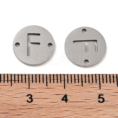 Non-Tarnish 201 Stainless Steel Hollow Flat Round Links FIND-R149-03F-P-1